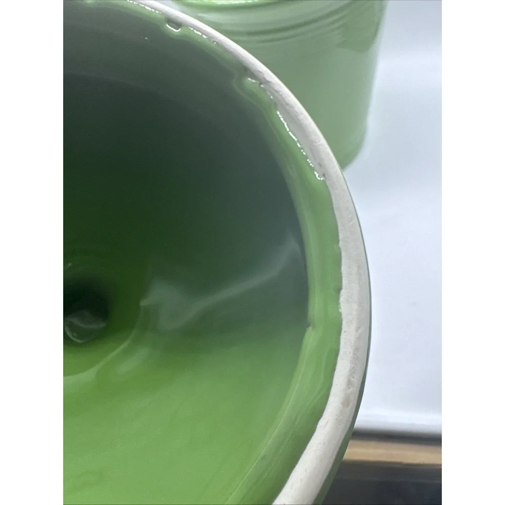 Fiesta Ware Homer Laughlin Co Shamrock Green 3 Qt Large Canister W/ Lid Retired